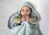 Snoozebaby - wikkeldeken Trendy Wrapping - Fading Blue -