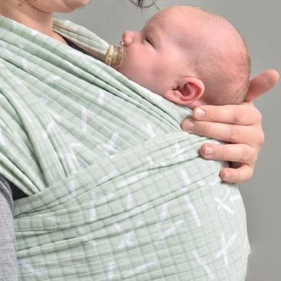 Lodger draagdoek hydrofiel Cocooner Sprinkle - Lichtgroe