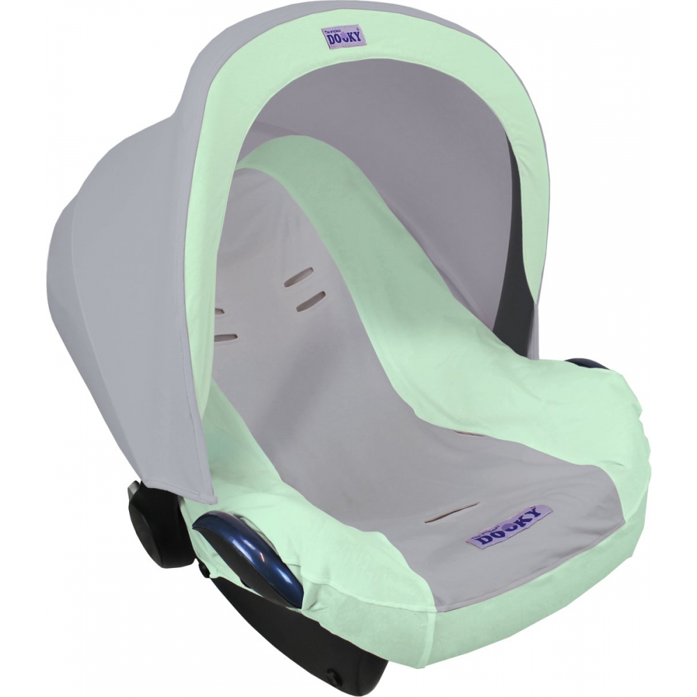 Dooky outlet Seat Cover 0+ Autostoel hoes - Mint/ Grey - Babyoutlet