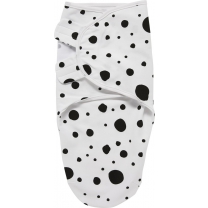 Meyco Swaddle Inbakerdoek - 0-3 mnd - Dots zwart