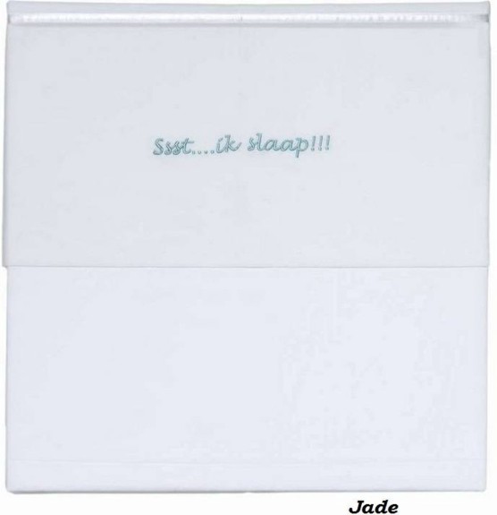 Briljant Baby Ledikantlaken katoen Sst..ik slaap - jade 