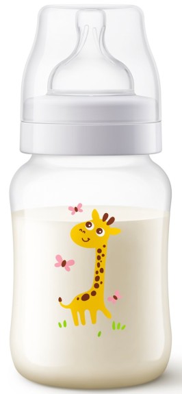 Philips Avent Classic+Babyfles (260 ml) 1mnd+ Giraffe