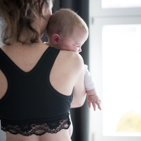 Carriwell Slaapbh Biokatoen - zonder clips - Zwart - M