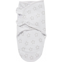 Meyco Swaddle Inbakerdoek - 0-3 mnd - Stars grijs
