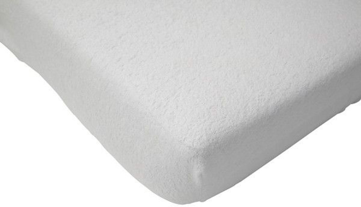 Ledikant Hoeslaken Badstof - 60x120 cm - Wit