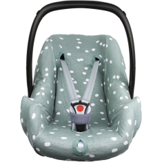 Briljant Baby Autostoelhoes - stone green spots groep 0+