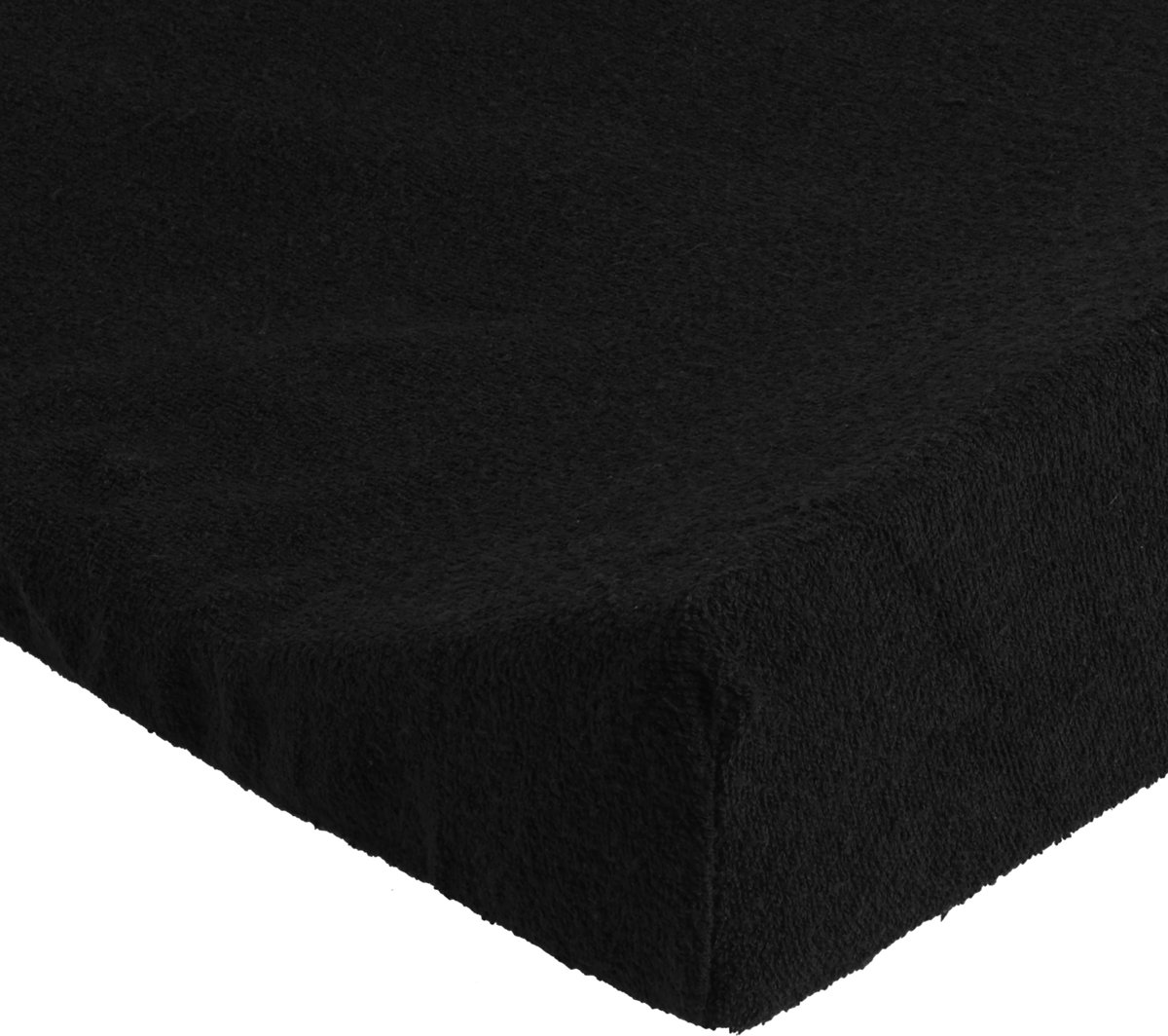 Aankleedkussenhoes badstof 50x70cm - Zwart - afbeelding 2
