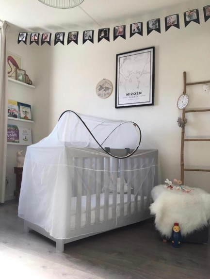 Deryan Luxe Campingbed klamboe - muskietennet