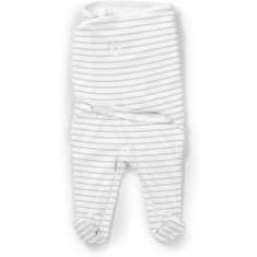 SwaddleMe Footsie grijs Stripe small