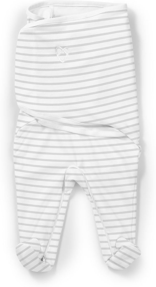 Footsie grijs Stripe small