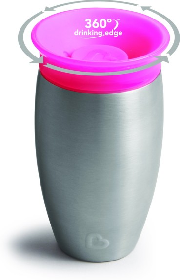 Munchkin Miracle 360 steel pink