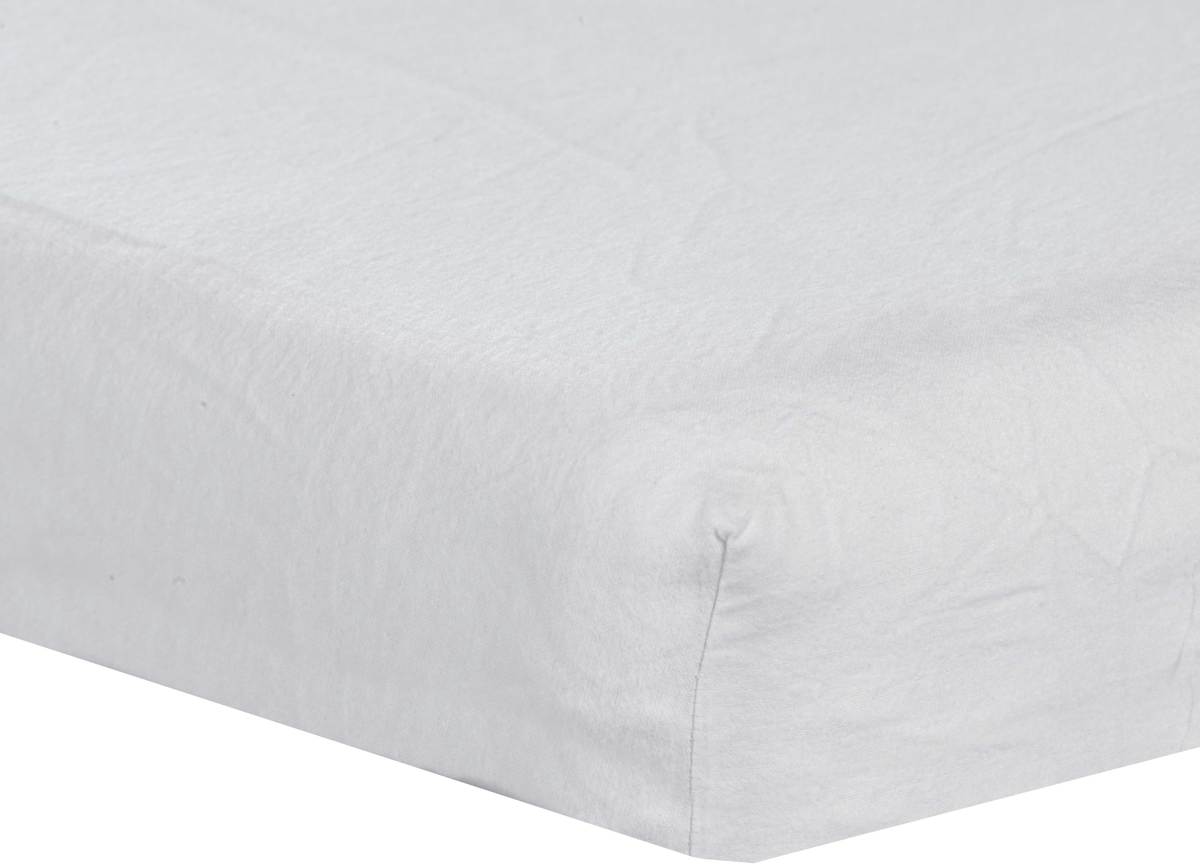 Molton hoeslaken 40x80 - Wit