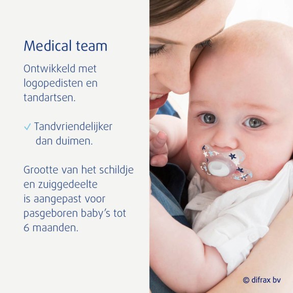 Difrax Fopspeen Natural 0-6 maanden - Remi