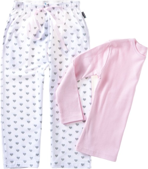 Little Label Meisjes Pyjama - hearts - Maat 104