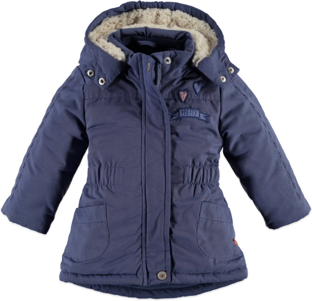 Babyface Meisjes Jas - Blauw - Maat 80 - Babyoutlet