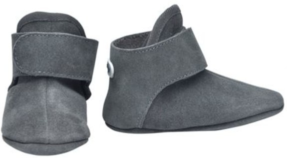 Lodger Walker Babyslofjes - Leer Donkergrijs -15-18 mnd