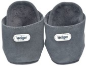 Lodger Walker Babyslofjes - Leer Donkergrijs -15-18 mnd