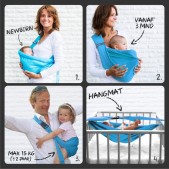 Minimonkey Sling/Draagdoek - Zwart