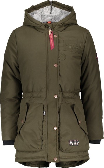 NoBell' Meisjes Winterjas - Dusty Olive - Maat 146/152