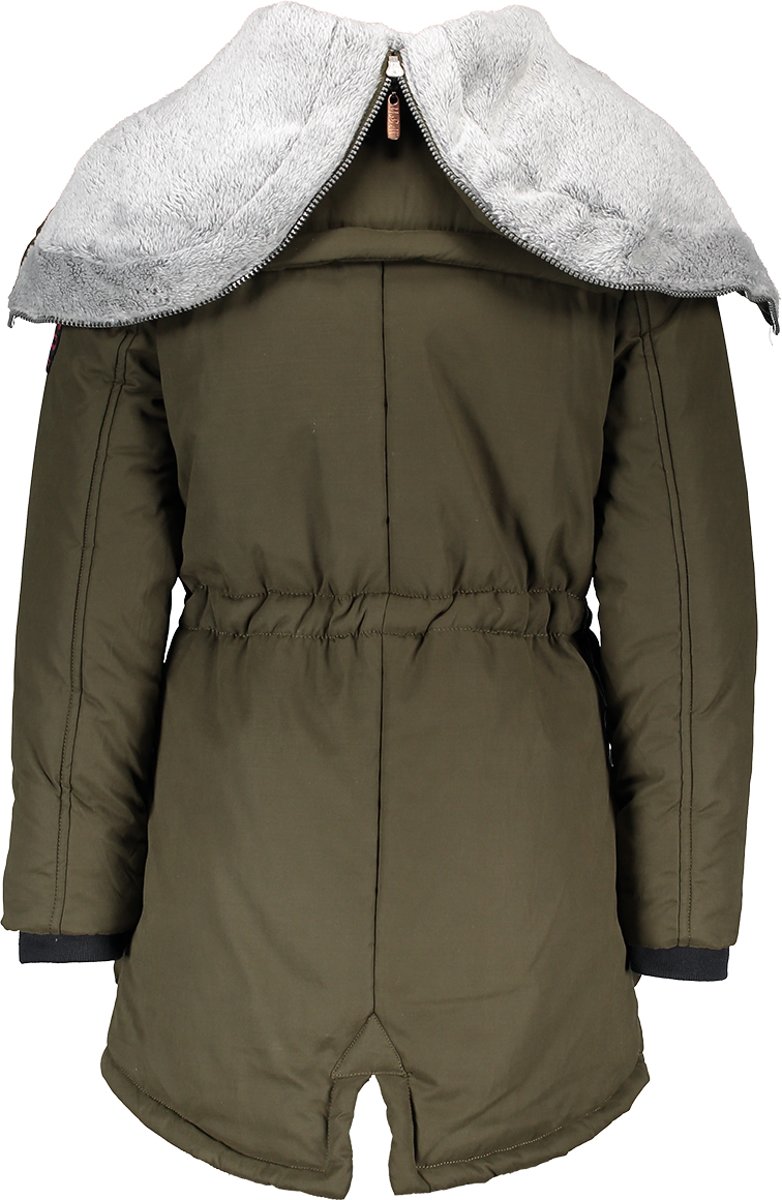 Meisjes Winterjas - Dusty Olive - Maat 146/152 - afbeelding 3