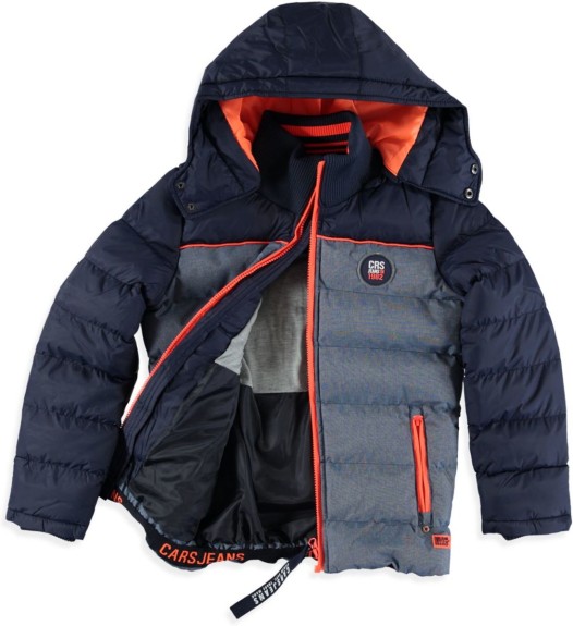 Cars jeans Jongens Winterjas Drains Navy - Maat 164