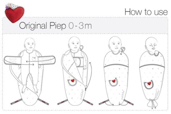 Puckababy Piep -Inbakerslaapzak 0/3 m - Dottie