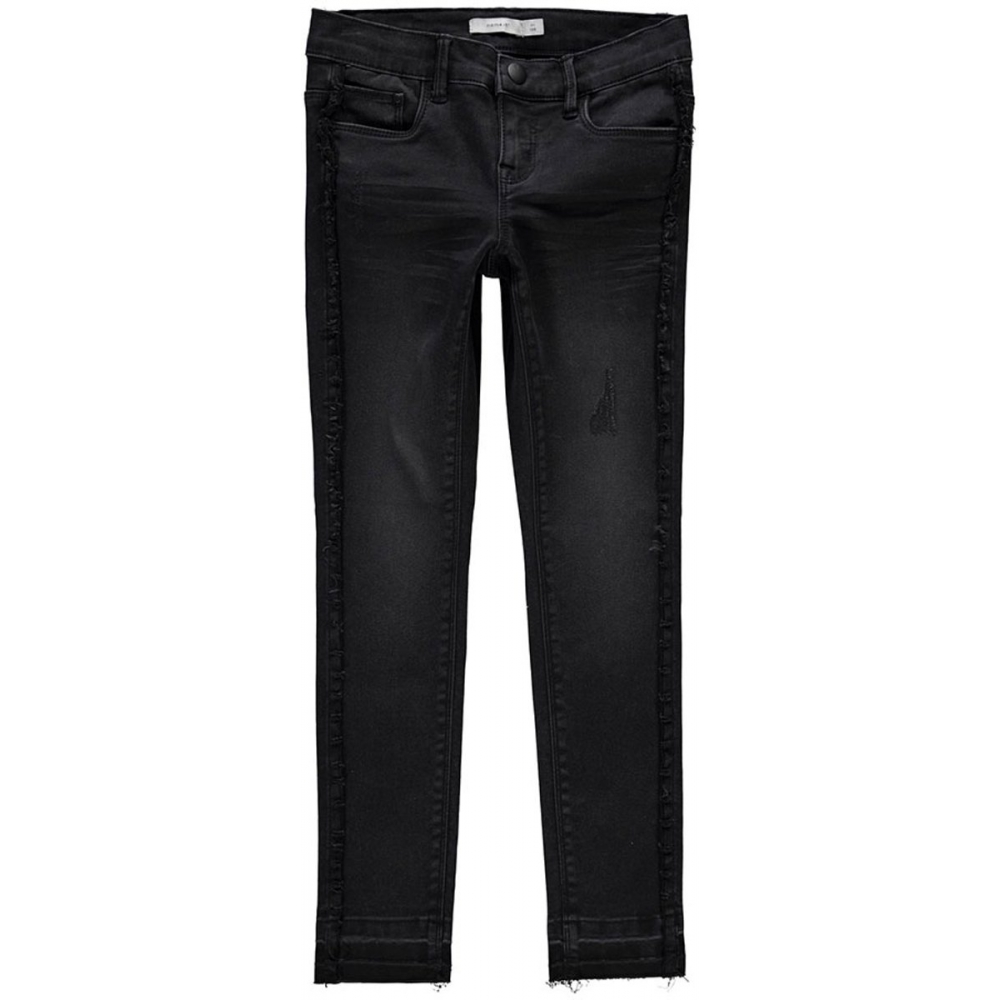 Name it Meisjes Jeans - Black Denim - Maat 92
