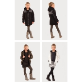 FLO Meisjes Parka - black - Maat 98