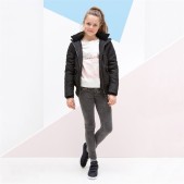 Tumble 'N Dry Meisjes Jas - Zwart - Maat 146/152