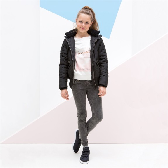 Tumble 'N Dry Meisjes Jas - Zwart - Maat 146/152
