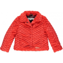 Moodstreet Meisjes Mantel - soft red - Maat 110