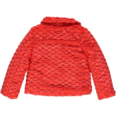 Moodstreet Meisjes Mantel - soft red - Maat 110