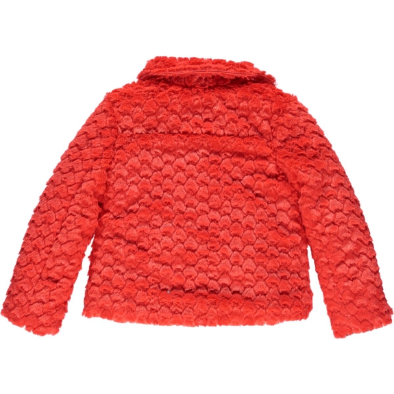 Moodstreet Meisjes Mantel - soft red - Maat 110