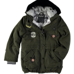 Meisjes Parka - army - Maat 122/128