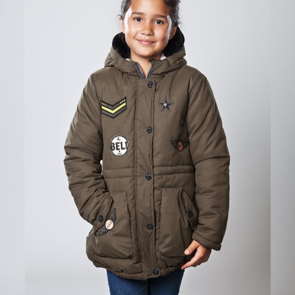 NoBell' Meisjes Parka - army - Maat 122/128