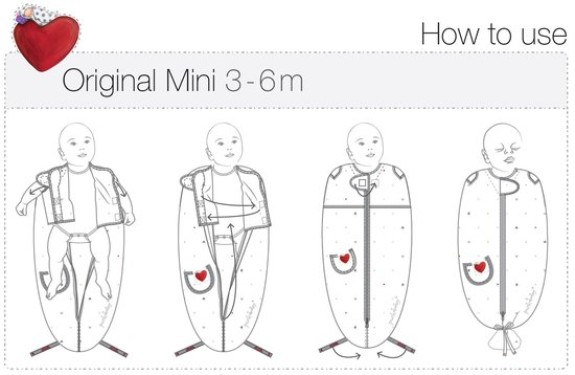  Puckababy Mini | Inbakerslaapzak 3/6 m | Rose