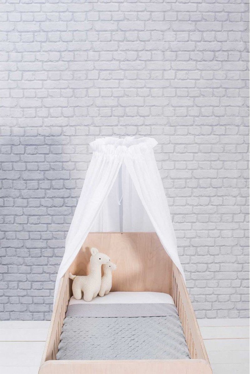 Sluier vintage 155cm white - afbeelding 2