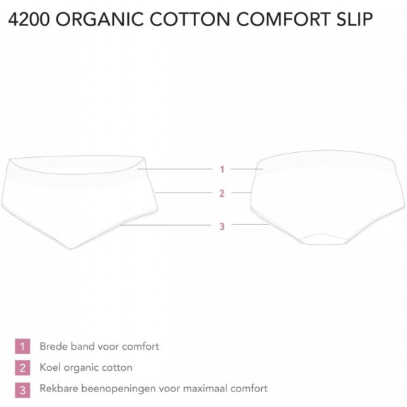 Carriwell Slip Biokatoen - Ecru - L