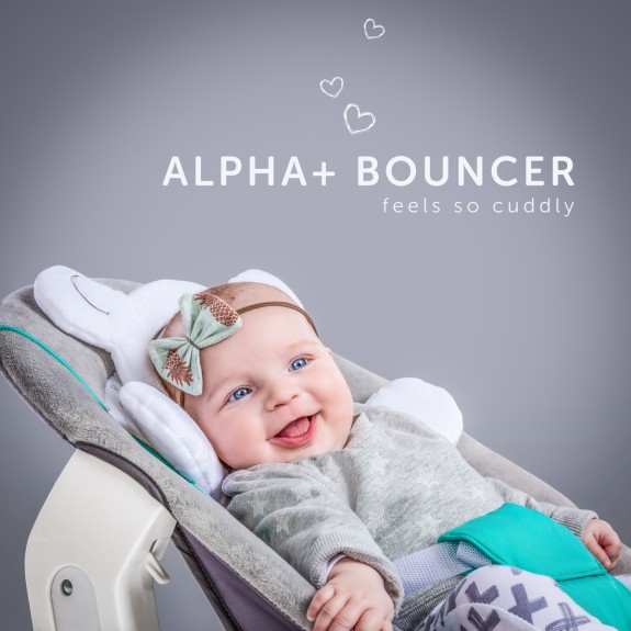 Hauck Alpha Newborn bouncer 2 in 1 Wipstoeltje Hearts