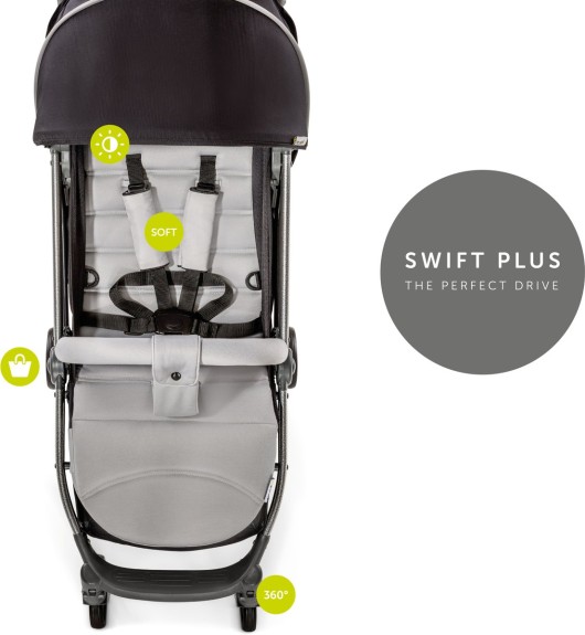 Hauck Swift Plus Buggy - Silver Charcoal