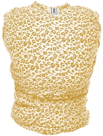 Bykay Draagdoek Stretchy Wrap Deluxe Yellow Leopard Maat