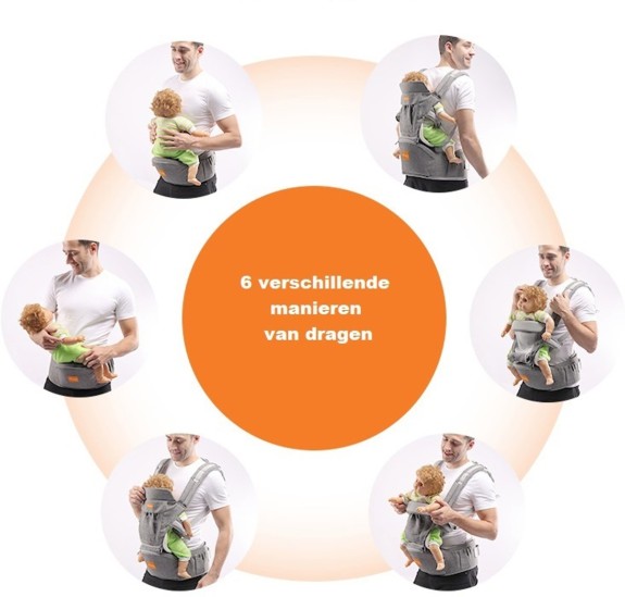 3 in 1 Babydrager/ Draagzak (showmodel)