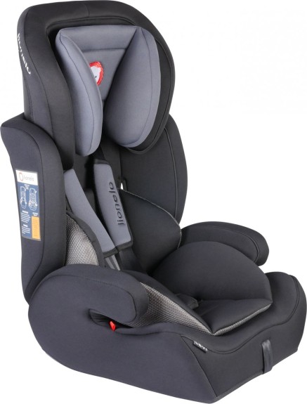 Lionelo Levi Plus Autostoel 9-36 Kg - zwart/grijs met ex