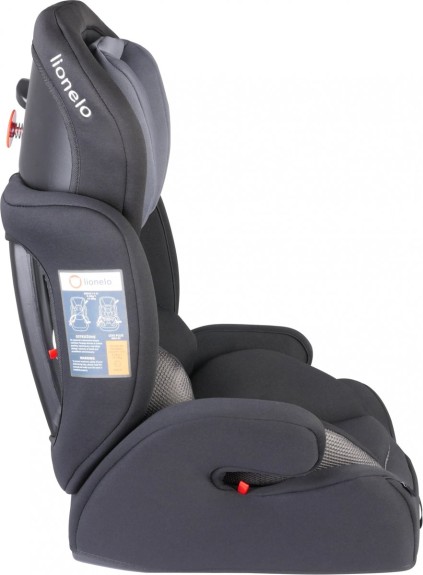 Lionelo Levi Plus Autostoel 9-36 Kg - zwart/grijs met ex