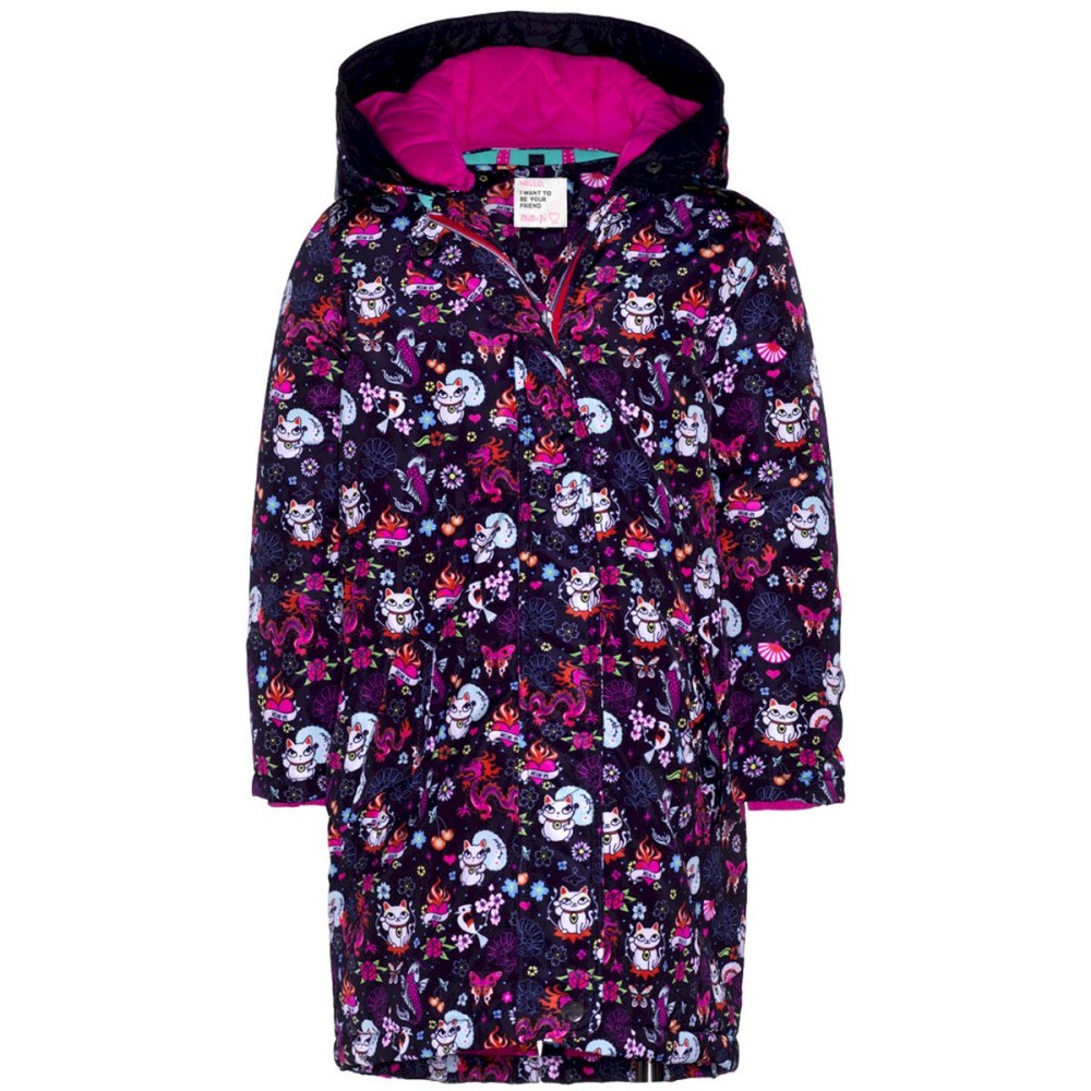Mim Pi Winterjas Zwart Poesjes China Maat 110 Babyoutlet