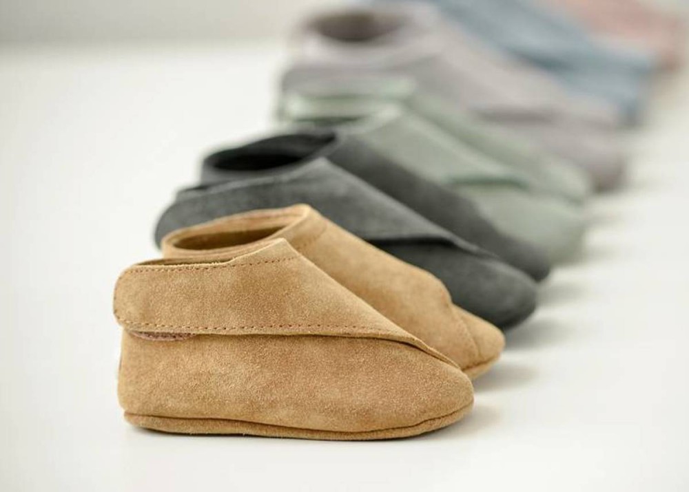 Lodger outlet Leren Babyslofjes Loafer - Cognac - Maat 15-18mnd - Babyoutlet