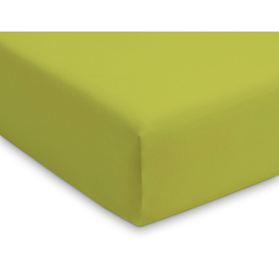 Duimeland hoeslaken jersey lime groen 90x200 