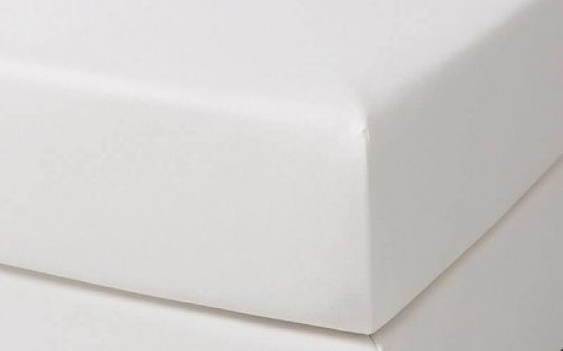 Duimeland hoeslaken jersey off white 90x200
