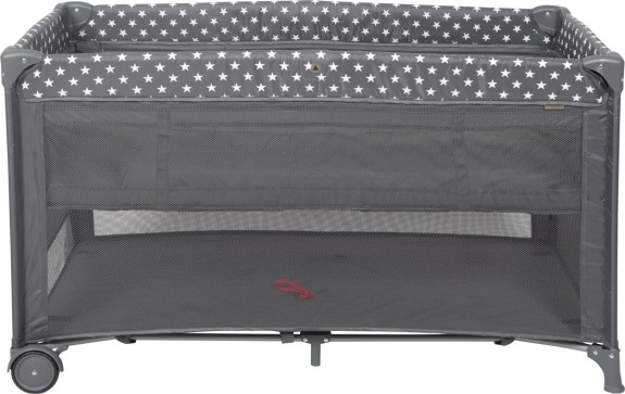 Topmark Jackie Campingbedje met verhoger en wielen grijs