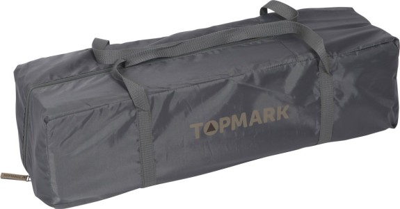Topmark Jackie Campingbedje met verhoger en wielen grijs